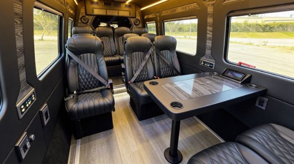 kent 12 passenger sprinter van interior