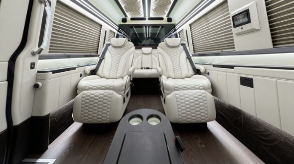 kent 8 passenger sprinter van interior