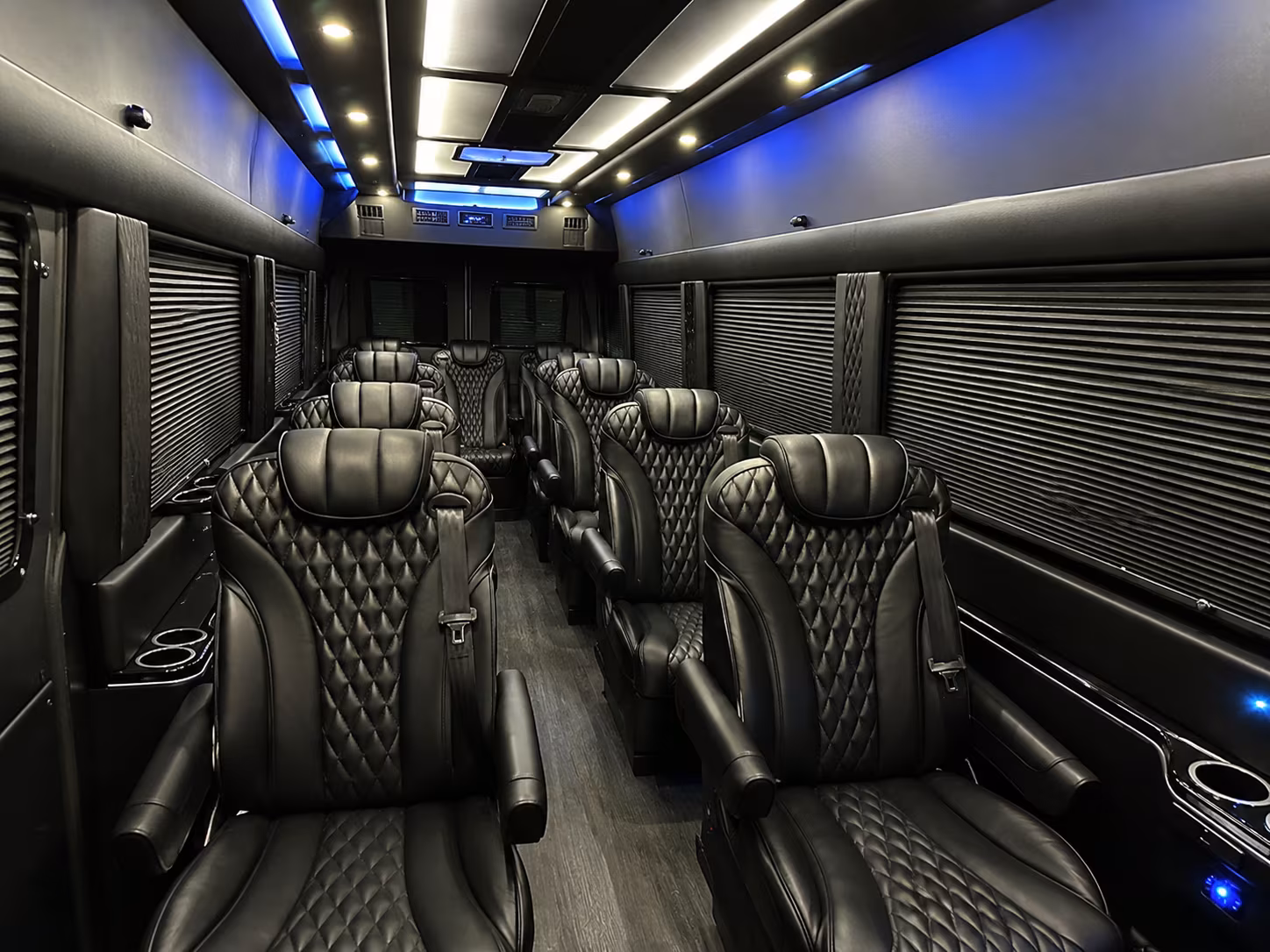 kent 12 passenger sprinter van inside