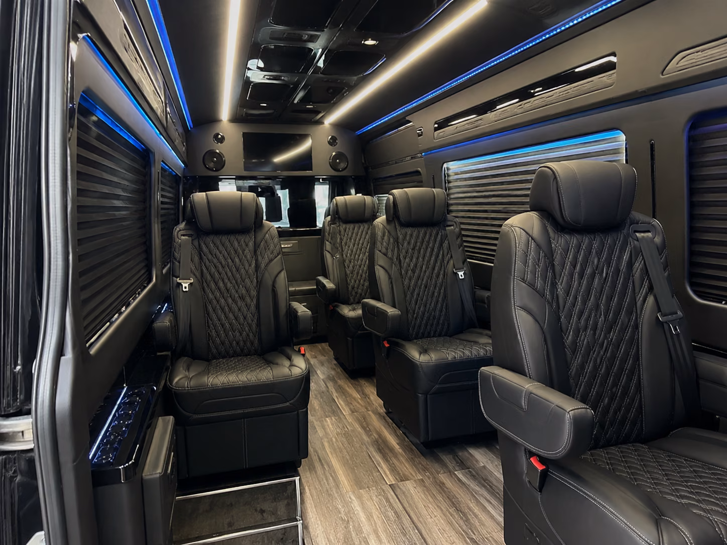 kent 18 passenger sprinter van inside
