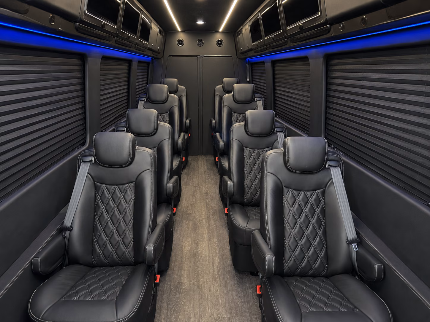 kent 8 passenger sprinter van inside